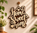 Home Sweet Home Wooden Wall Hanging – Handmade Home Décor