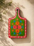 Hand-Painted Floral Wooden Kitchen Wall Décor | Handmade Traditional Art