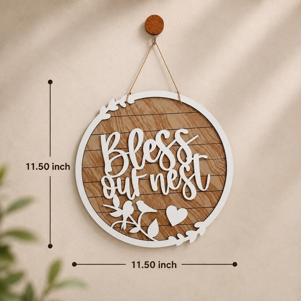 Handcrafted Wooden Wall Hanging Sign