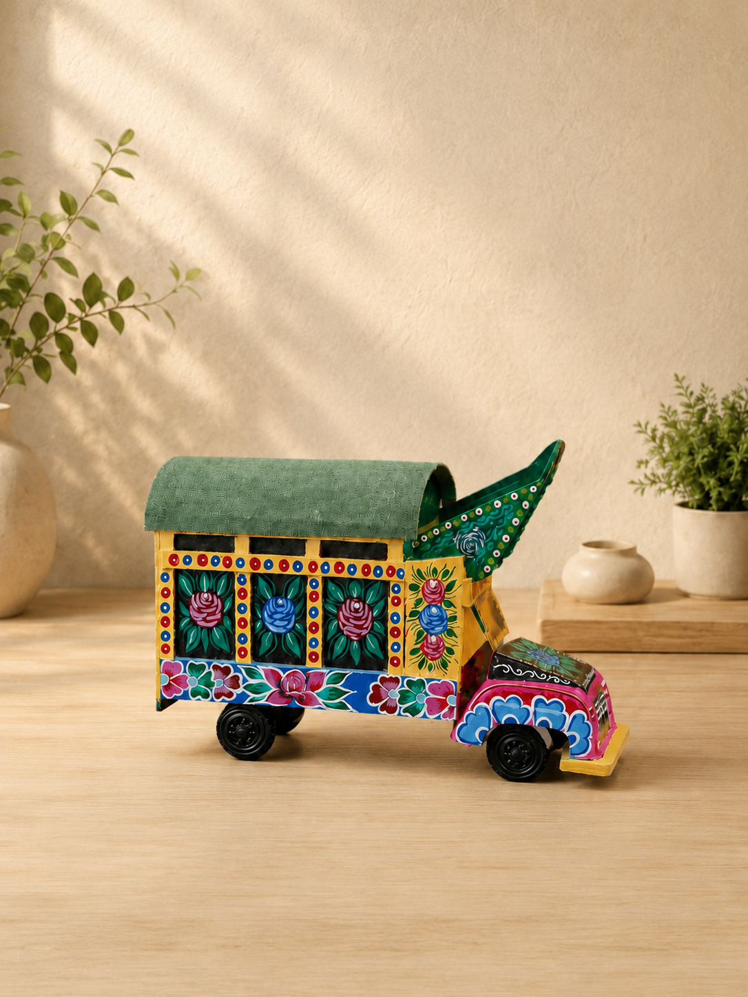 Hand-Painted Pakistani Truck Art Decorative  – 11 × 8 Inches