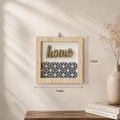 Handcrafted Wooden Welcome Frame