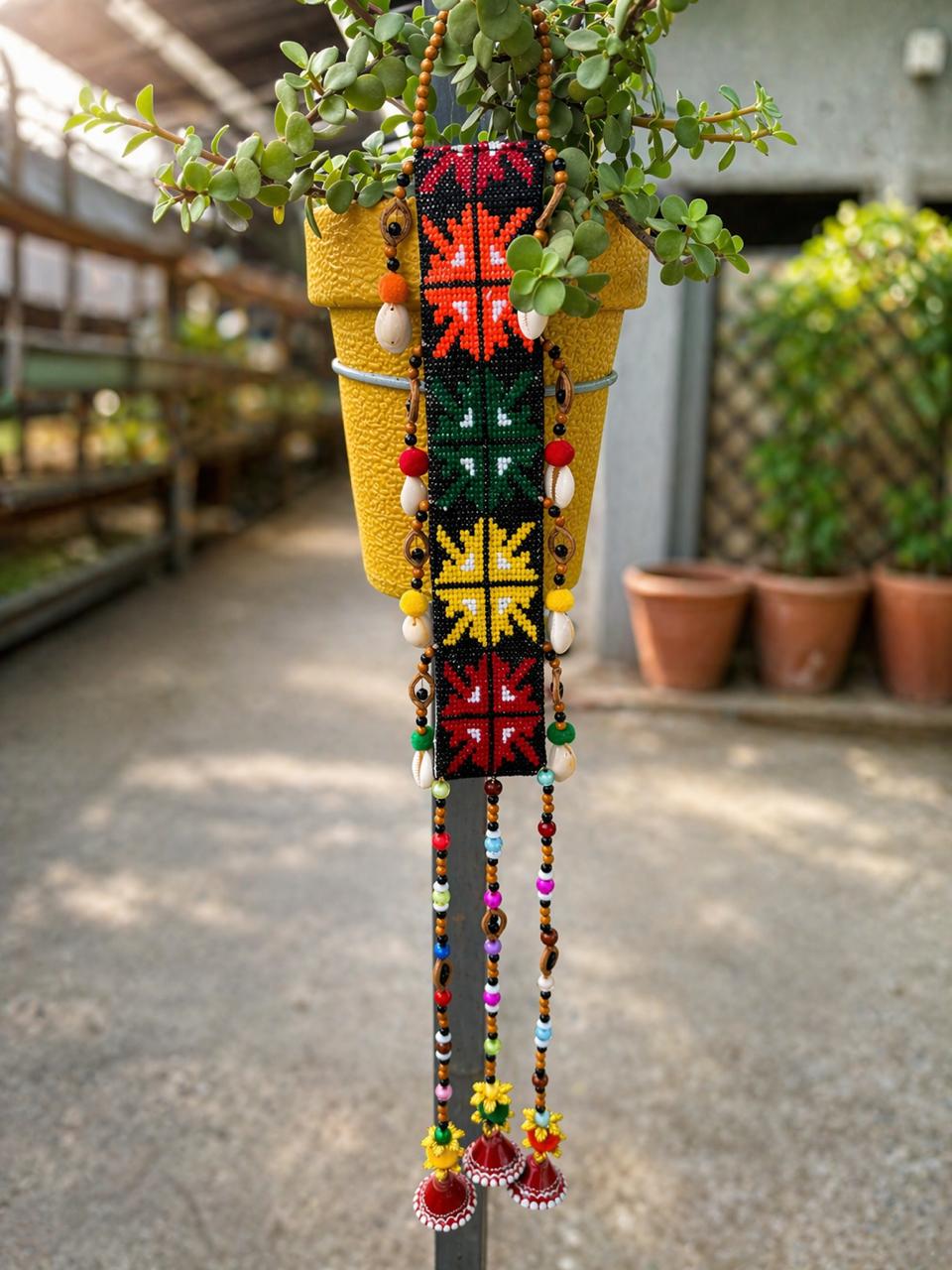 Handmade Beaded Wall Hanging